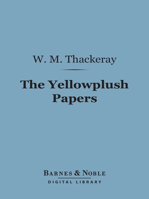 cover image of The Yellowplush Papers (Barnes & Noble Digital Library)